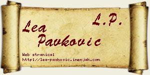Lea Pavković vizit kartica